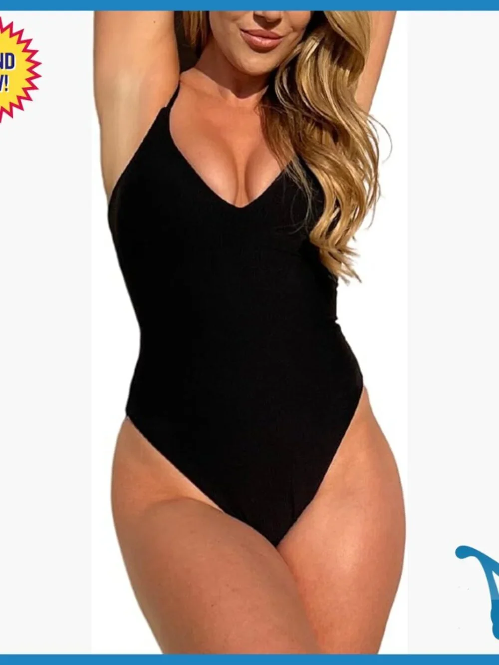 Tummy Control One Piece Swimsuit Push Up Lace Up Back Shapewear